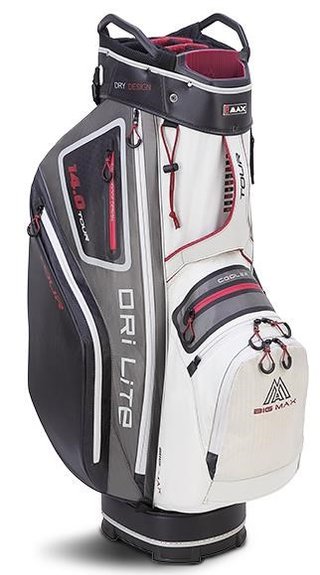 Big Max Dri Lite Tour cart bag, bianco/grigio/nero/merlot