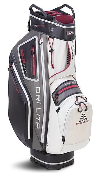 Big Max Dri Lite Tour cart bag, bianco/grigio/nero/merlot