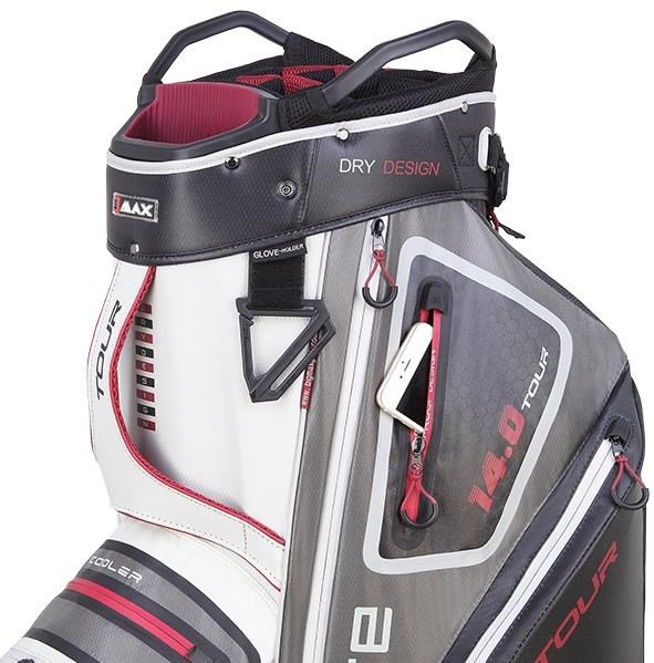 Big Max Dri Lite Tour cart bag, bianco/grigio/nero/merlot