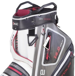Big Max Dri Lite Tour cart bag, bianco/grigio/nero/merlot
