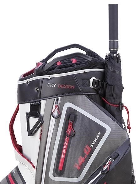 Big Max Dri Lite Tour cart bag, bianco/grigio/nero/merlot