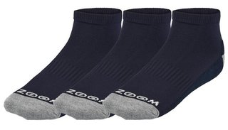 Zoom Ankle calzini da donna (3 paia), navy/silver