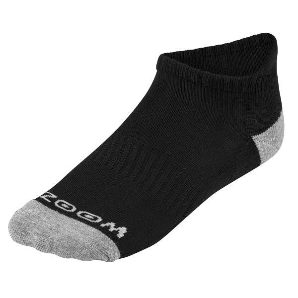 Zoom Ankle calzini da donna (3 paia), nero/argento