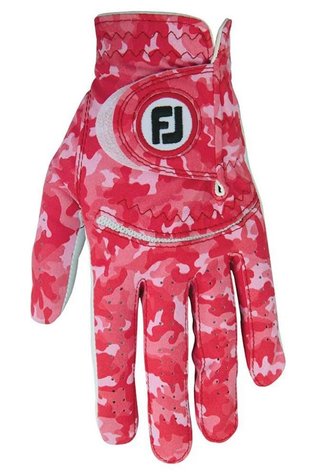 FootJoy Spectrum guanto da golf donna, rosso camo