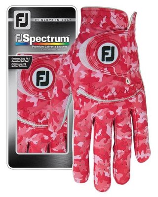 FootJoy Spectrum guanto da golf donna, rosso camo