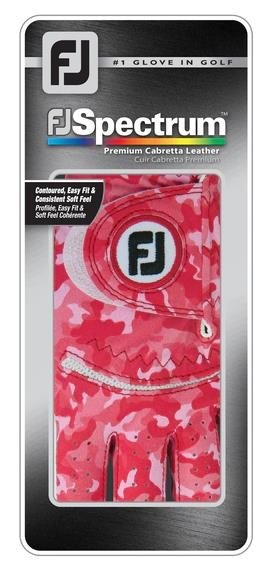FootJoy Spectrum guanto da golf donna, rosso camo