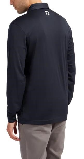 FootJoy Long Sleeve Thermocool Self Athletic Fit polo da uomo, navy