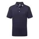 FootJoy Stretch Pique Solid polo da junior, blu navy