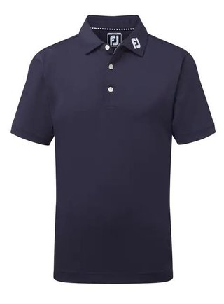 FootJoy Stretch Pique Solid polo da junior, blu navy