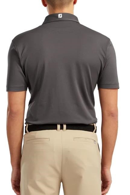 FootJoy Stretch Pique Solid polo da uomo, charcoal