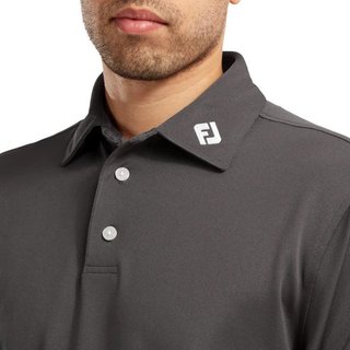 FootJoy Stretch Pique Solid polo da uomo, charcoal