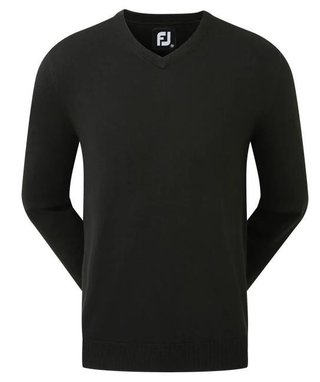 FootJoy Wool Blend V-Neck maglione da uomo, nero