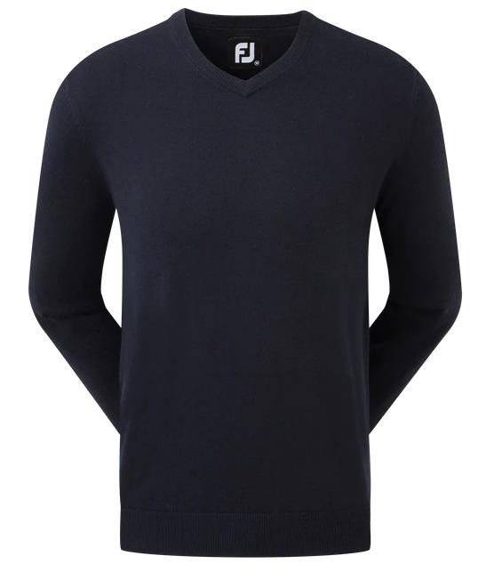 FootJoy Wool Blend V-Neck maglione da uomo, navy
