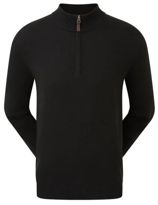 FootJoy Wool Blend 1/2 Zip maglione da uomo, nero