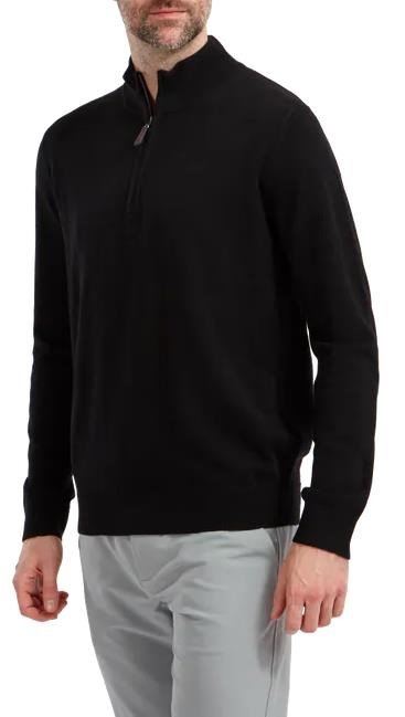 FootJoy Wool Blend 1/2 Zip maglione da uomo, nero