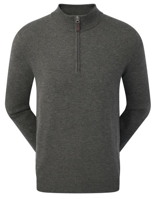 FootJoy Wool Blend 1/2 Zip pullover da uomo, grigio
