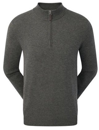 FootJoy Wool Blend 1/2 Zip pullover da uomo, grigio