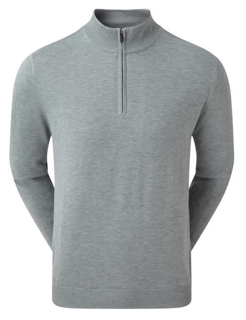 FootJoy Wool Blend 1/2 Zip Lined da uomo pullover, heather grey