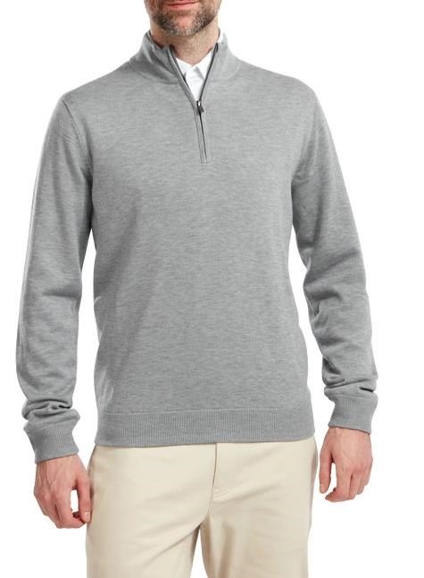 FootJoy Wool Blend 1/2 Zip Lined da uomo pullover, heather grey