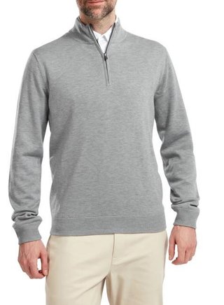 FootJoy Wool Blend 1/2 Zip Lined da uomo pullover, heather grey