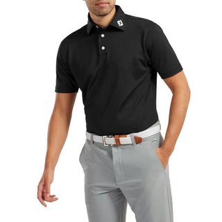 FootJoy Stretch Pique Solid polo uomo, nero