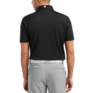 FootJoy Stretch Pique Solid polo uomo, nero