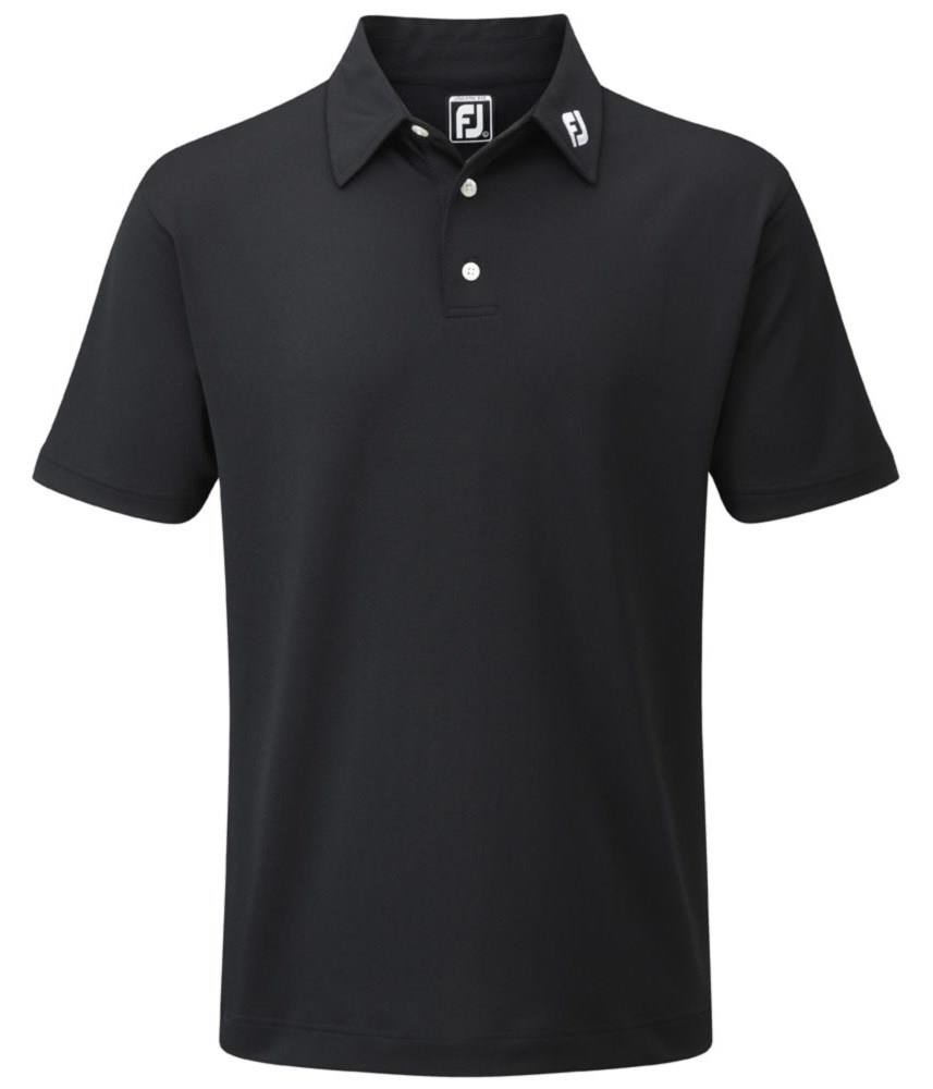 FootJoy Stretch Pique Solid polo uomo, nero