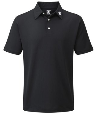 FootJoy Stretch Pique Solid polo uomo, nero