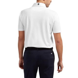 FootJoy Stretch Pique Solid polo da uomo, bianco