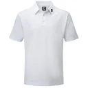 FootJoy Stretch Pique Solid polo da uomo, bianco