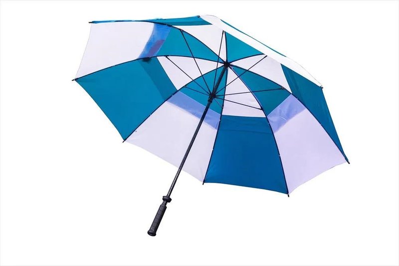Longridge Dual Canopy ombrello da golf 60", blu/bianco
