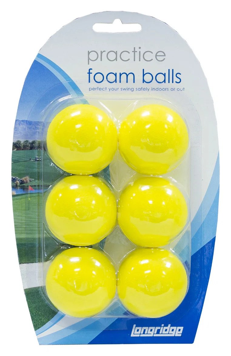 Longridge Yellow Foam Practice Balls palline da golf, gialle