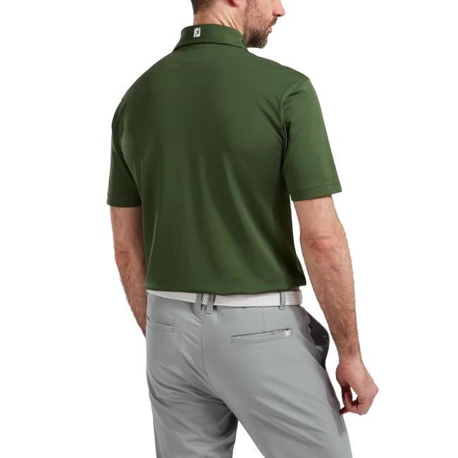 FootJoy Stretch Pique Solid polo da uomo, olive