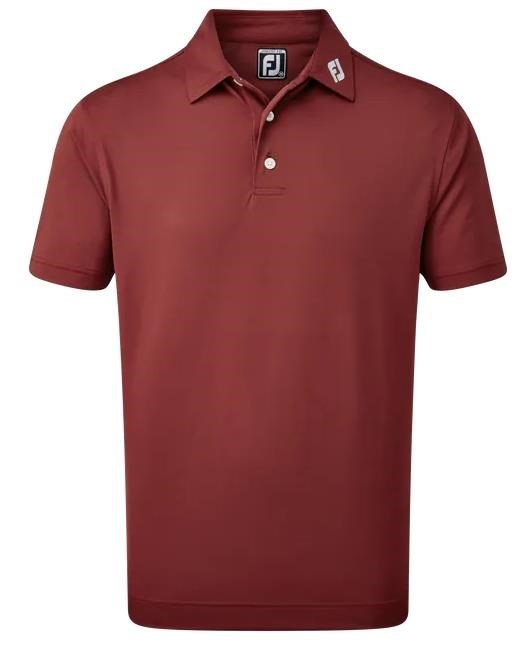 FootJoy Stretch Pique Solid polo uomo, bordeaux