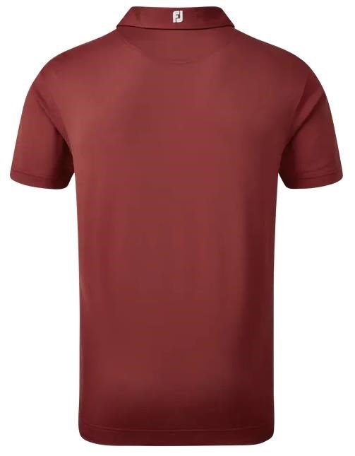 FootJoy Stretch Pique Solid polo uomo, bordeaux
