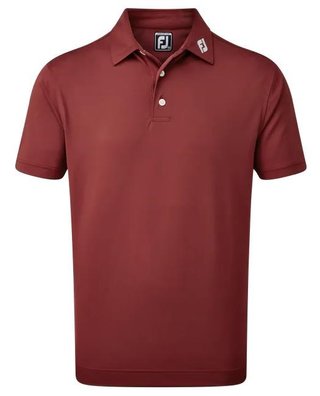 FootJoy Stretch Pique Solid polo uomo, bordeaux
