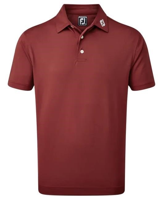 FootJoy Stretch Pique Solid polo uomo, bordeaux
