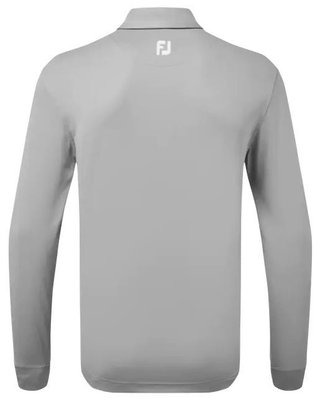 FootJoy Long Sleeve Thermocool Self Athletic Fit polo da uomo, grigio