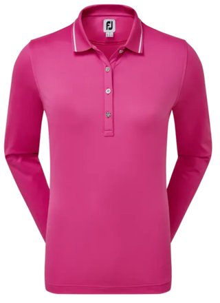 FootJoy Thermal Long Sleeved polo da donna, rosa
