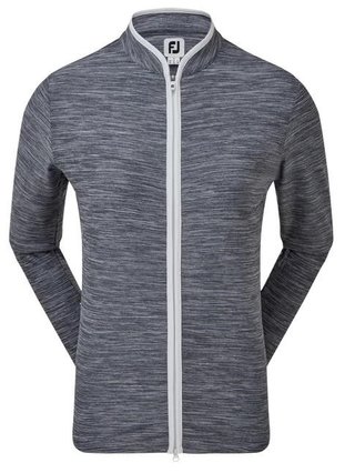 FootJoy Full Zip Space Dye Fleece felpa donna, navy/bianco