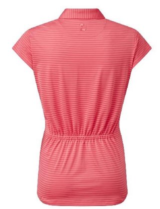 FootJoy Tonal Stripe Lisle polo donna, coral