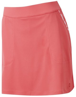 FootJoy Interlock Watercolour Trim gonna skort da golf donna, coral brillante