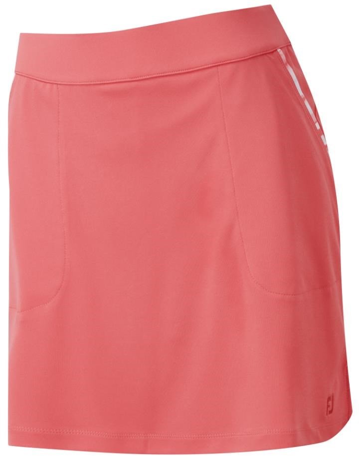 FootJoy Interlock Watercolour Trim gonna skort da golf donna, coral brillante