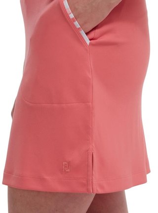 FootJoy Interlock Watercolour Trim gonna skort da golf donna, coral brillante
