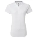 FootJoy Stretch Pique Solid polo donna, bianco