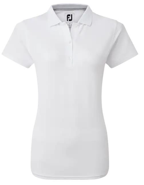 FootJoy Stretch Pique Solid polo donna, bianco