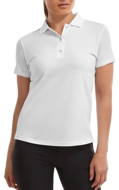 FootJoy Stretch Pique Solid polo donna, bianco