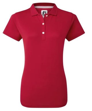 FootJoy Stretch Pique Solid polo donna, rosso