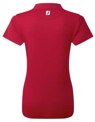 FootJoy Stretch Pique Solid polo donna, rosso