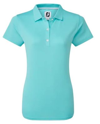 FootJoy Stretch Pique Solid polo donna, aqua